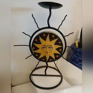 Metal Celestial Candle Holder Decor